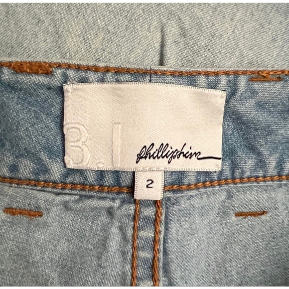 3.1 Phillip Lim Women’s Wide Leg Carpenter Jeans Size 2 Light Wash 100% Cotton - Picture 8 of 11